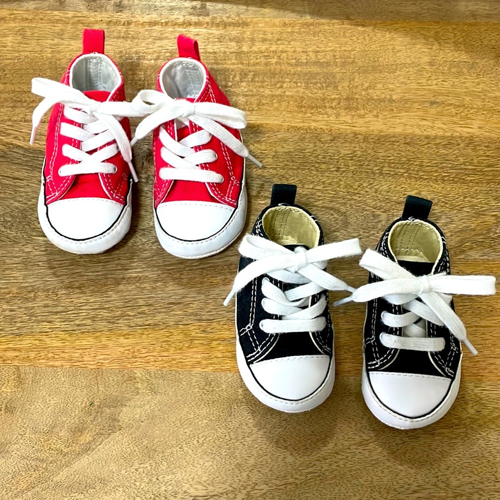 Set of 2 Baby Converse All Star Sneakers